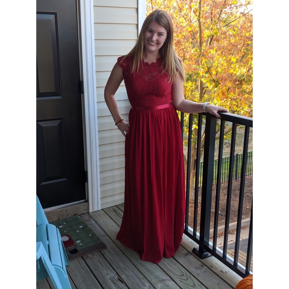 Red formal dress!